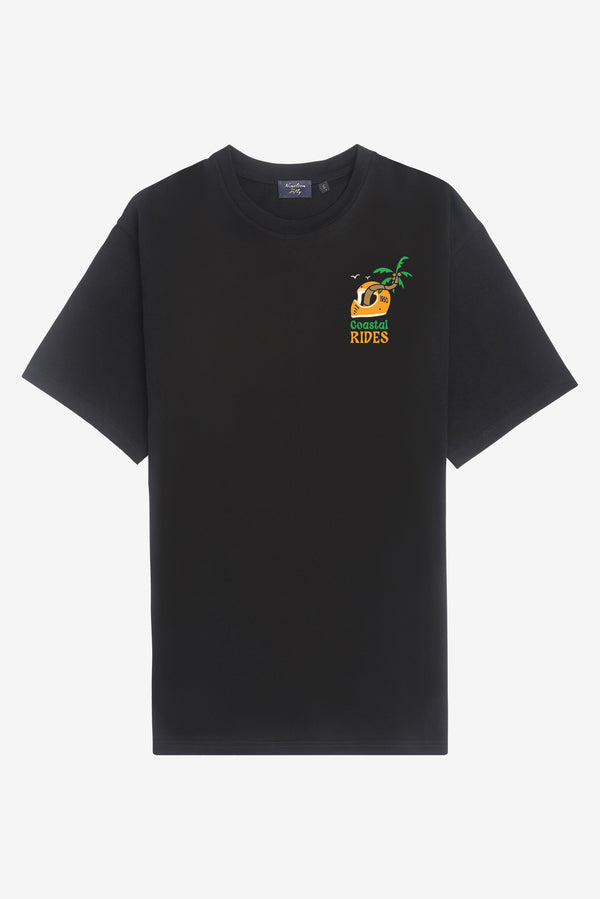 Coastal Drive Oversized T-Shirt - Black