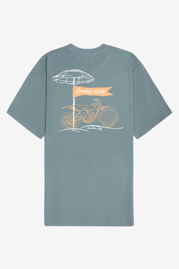 Sand Rider Oversized T-Shirt - Blue