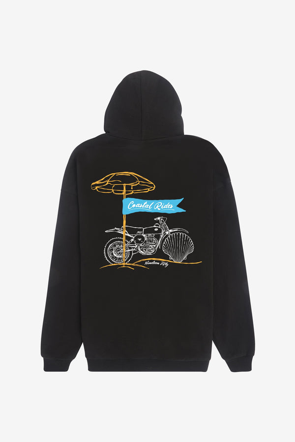 Sand Rider Oversized Hoodie - Black