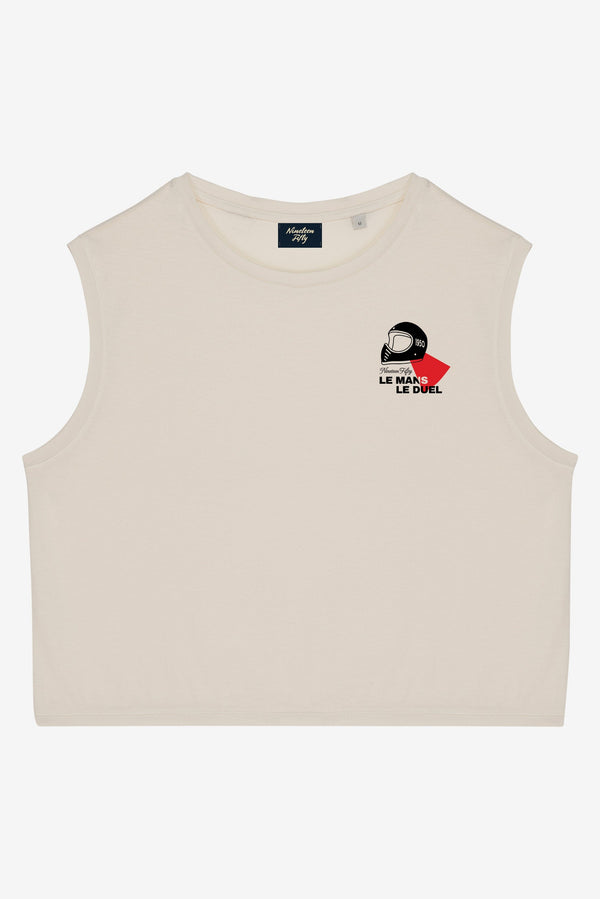 Flyby Crop Top - Washed Ivory