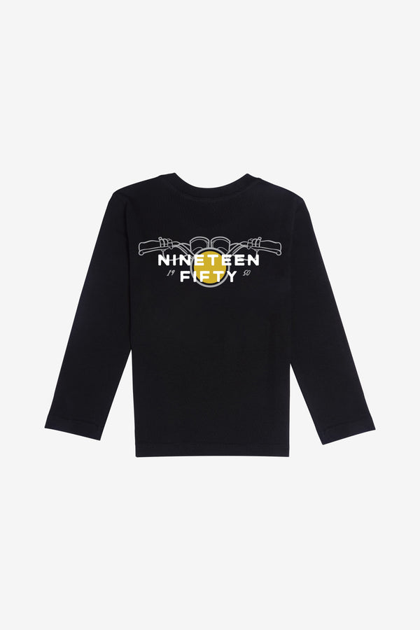 Jr. 1950 Motorcycles Tee - Black