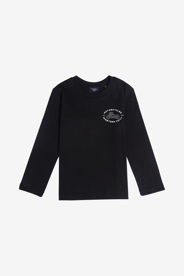 Jr. 1950 Motorcycles Tee - Black