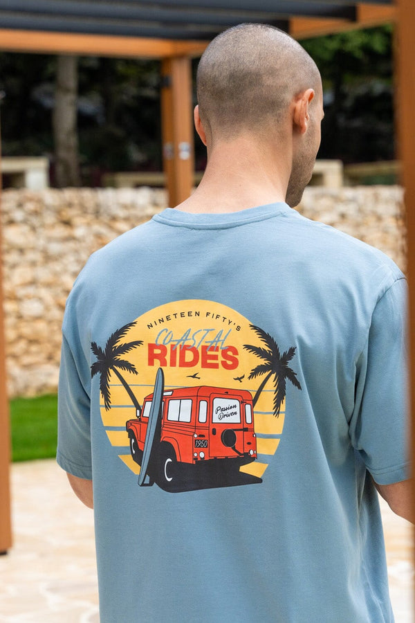 Route 110 Oversized T-Shirt - Blue