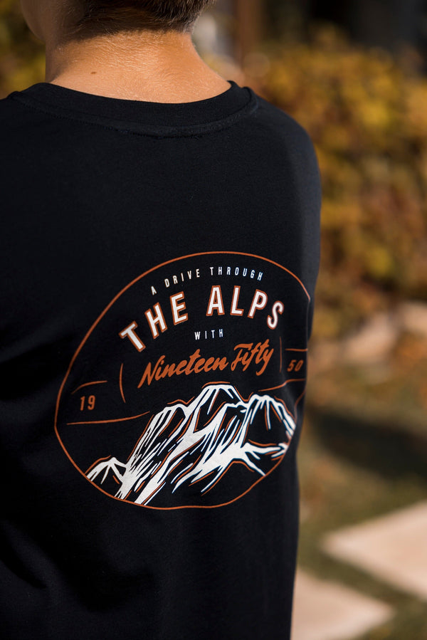 Jr. The Alps Long-Sleeves Tee - Black