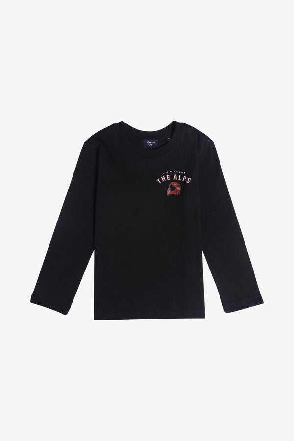 Jr. The Alps Long-Sleeves Tee - Black